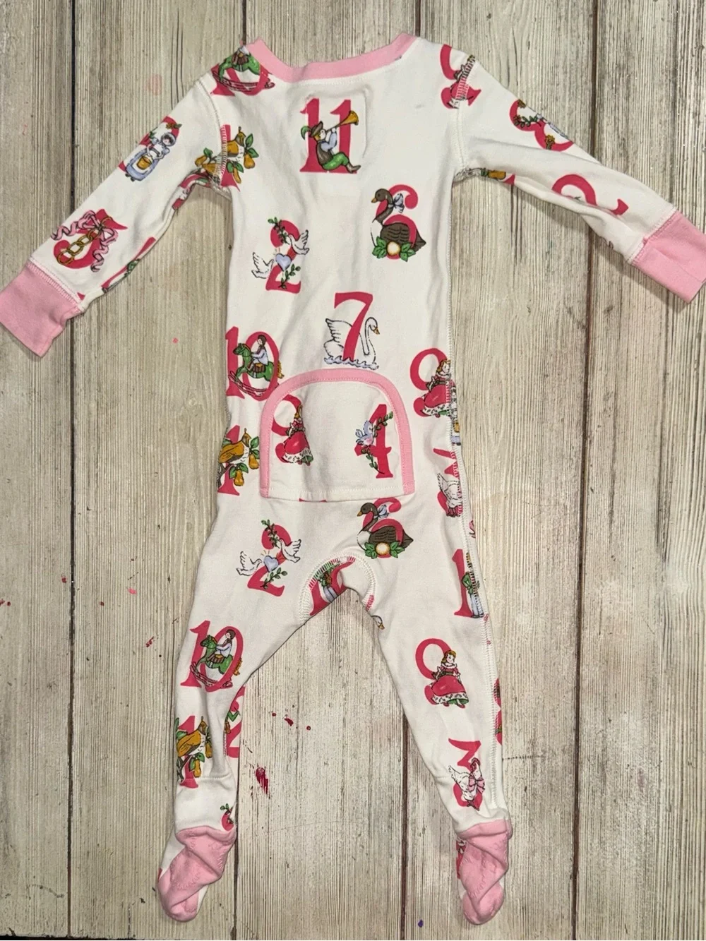 TBBC Beaufort Bonnet Noelle’s Night Night 3-6m Twelve Days of Christmas girls